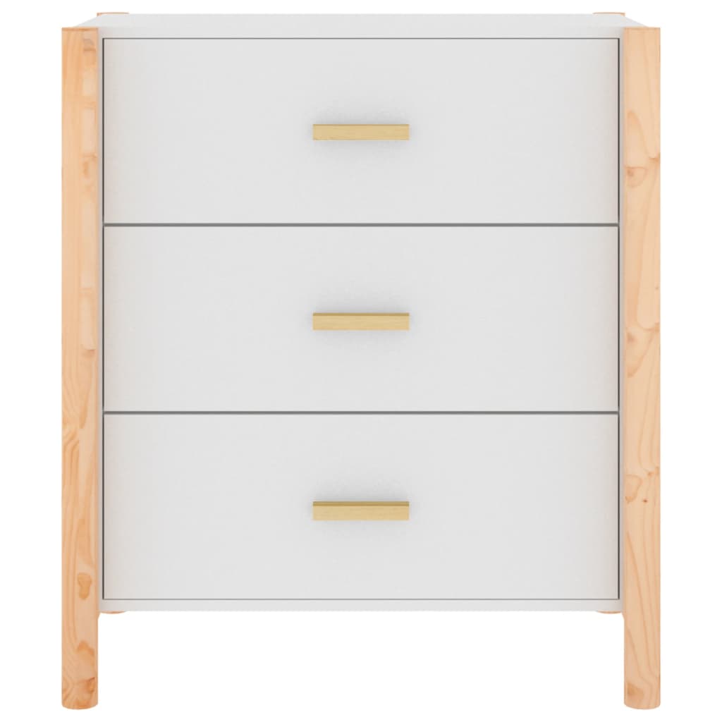 Dressoir 62x38x70 cm bewerkt hout wit - AllerleiShop