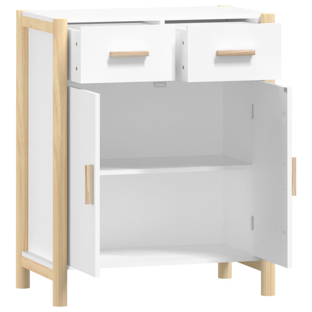 Dressoir 62x38x75 cm bewerkt hout wit - AllerleiShop