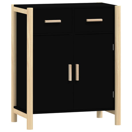 Dressoir 62x38x75 cm bewerkt hout zwart - AllerleiShop