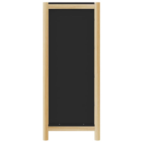 Hoge kast 42x38x90 cm bewerkt hout zwart - AllerleiShop