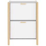 Schoenenkast 57,5x33x80 cm bewerkt hout wit - AllerleiShop