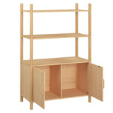 Hoge kast 80x40x121 bewerkt hout - AllerleiShop