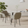 Eetkamerstoelen 2 st fluweel lichtgrijs - AllerleiShop