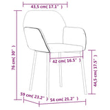 Eetkamerstoelen 2 st fluweel roze - AllerleiShop