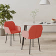 Eetkamerstoelen 2 st fluweel roze - AllerleiShop