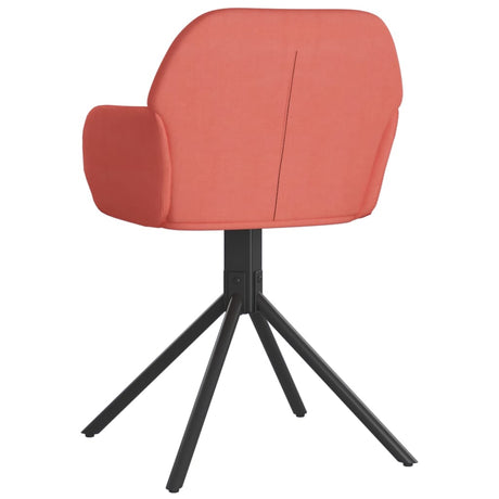 Eetkamerstoelen draaibaar 2 st fluweel roze - AllerleiShop