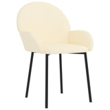 Eetkamerstoelen 2 st kunstleer crèmekleurig - AllerleiShop