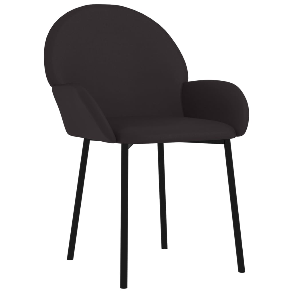 Eetkamerstoelen 2 st kunstleer zwart - AllerleiShop