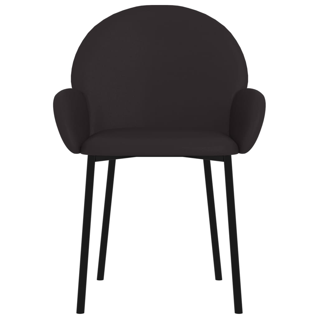 Eetkamerstoelen 2 st kunstleer zwart - AllerleiShop