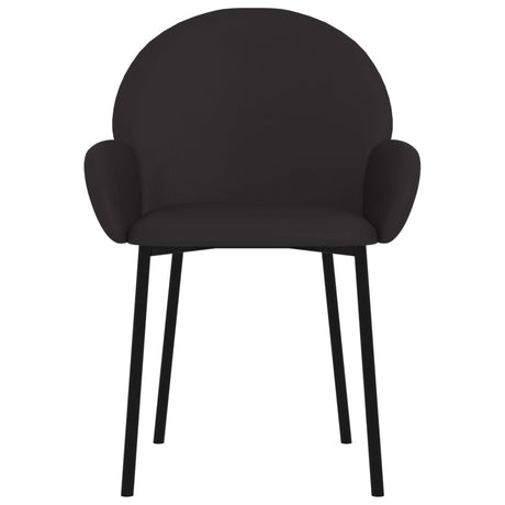 Eetkamerstoelen 2 st kunstleer zwart - AllerleiShop