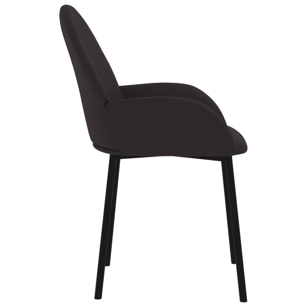 Eetkamerstoelen 2 st kunstleer zwart - AllerleiShop