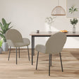 Eetkamerstoelen 2 st fluweel lichtgrijs - AllerleiShop