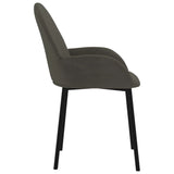 Eetkamerstoelen 2 st fluweel donkergrijs - AllerleiShop