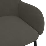 Eetkamerstoelen 2 st fluweel donkergrijs - AllerleiShop