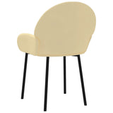 Eetkamerstoelen 2 st fluweel crèmekleurig - AllerleiShop