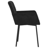 Eetkamerstoelen 2 st fluweel zwart - AllerleiShop