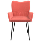 Eetkamerstoelen 2 st fluweel roze - AllerleiShop