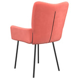 Eetkamerstoelen 2 st fluweel roze - AllerleiShop