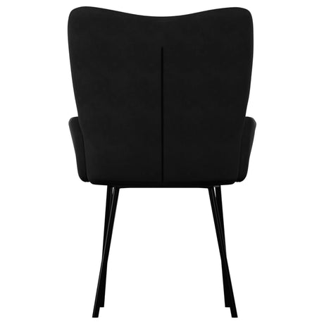 Eetkamerstoelen 2 st fluweel zwart - AllerleiShop