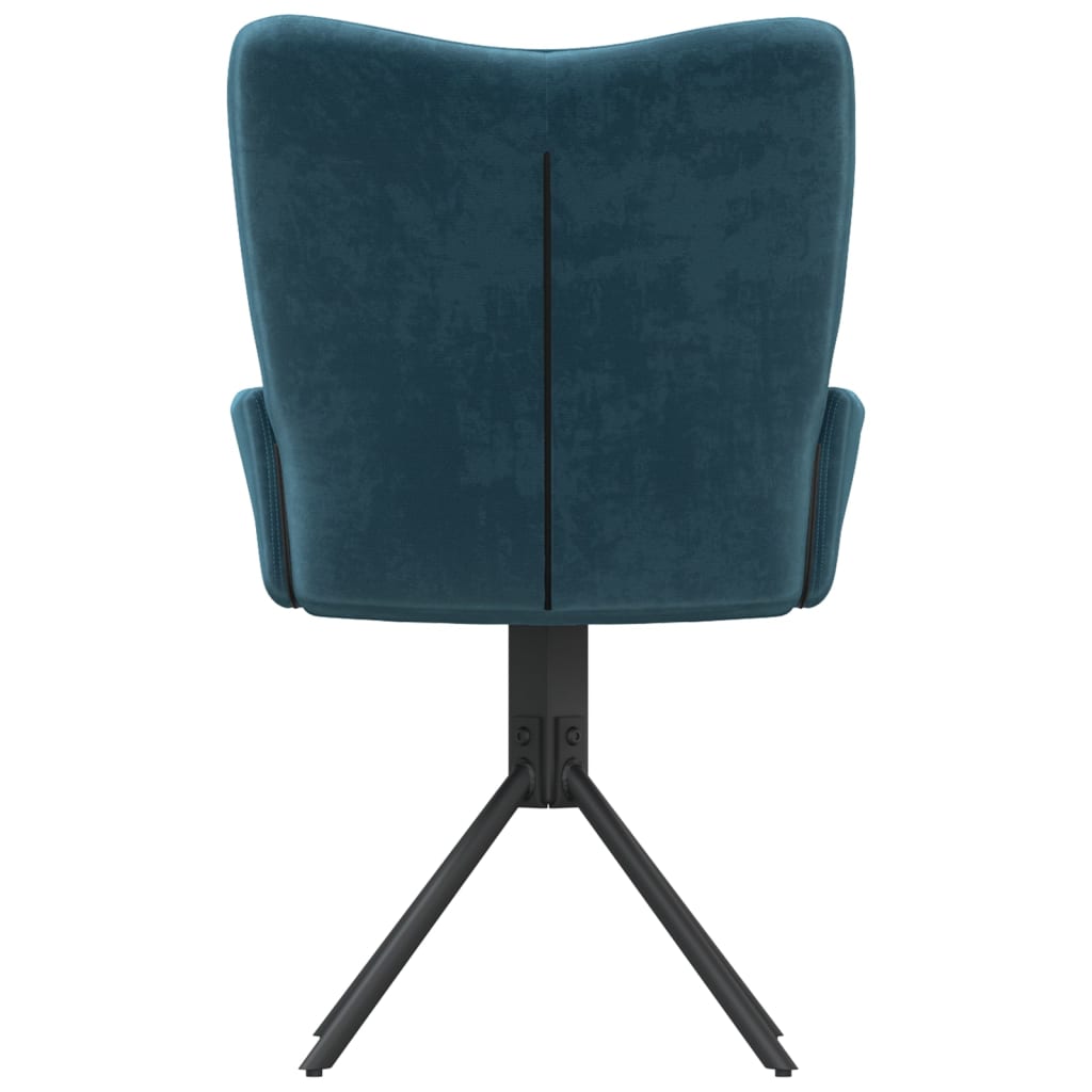 Eetkamerstoelen draaibaar 2 st fluweel blauw - AllerleiShop