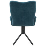 Eetkamerstoelen draaibaar 2 st fluweel blauw - AllerleiShop