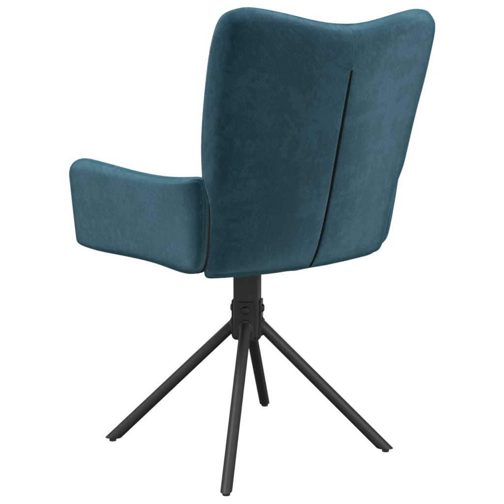 Eetkamerstoelen draaibaar 2 st fluweel blauw - AllerleiShop