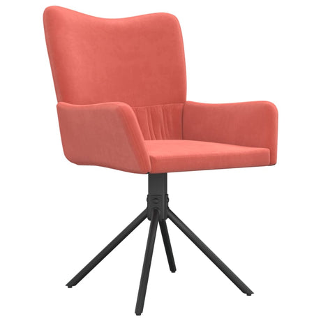 Eetkamerstoelen draaibaar 2 st fluweel roze - AllerleiShop