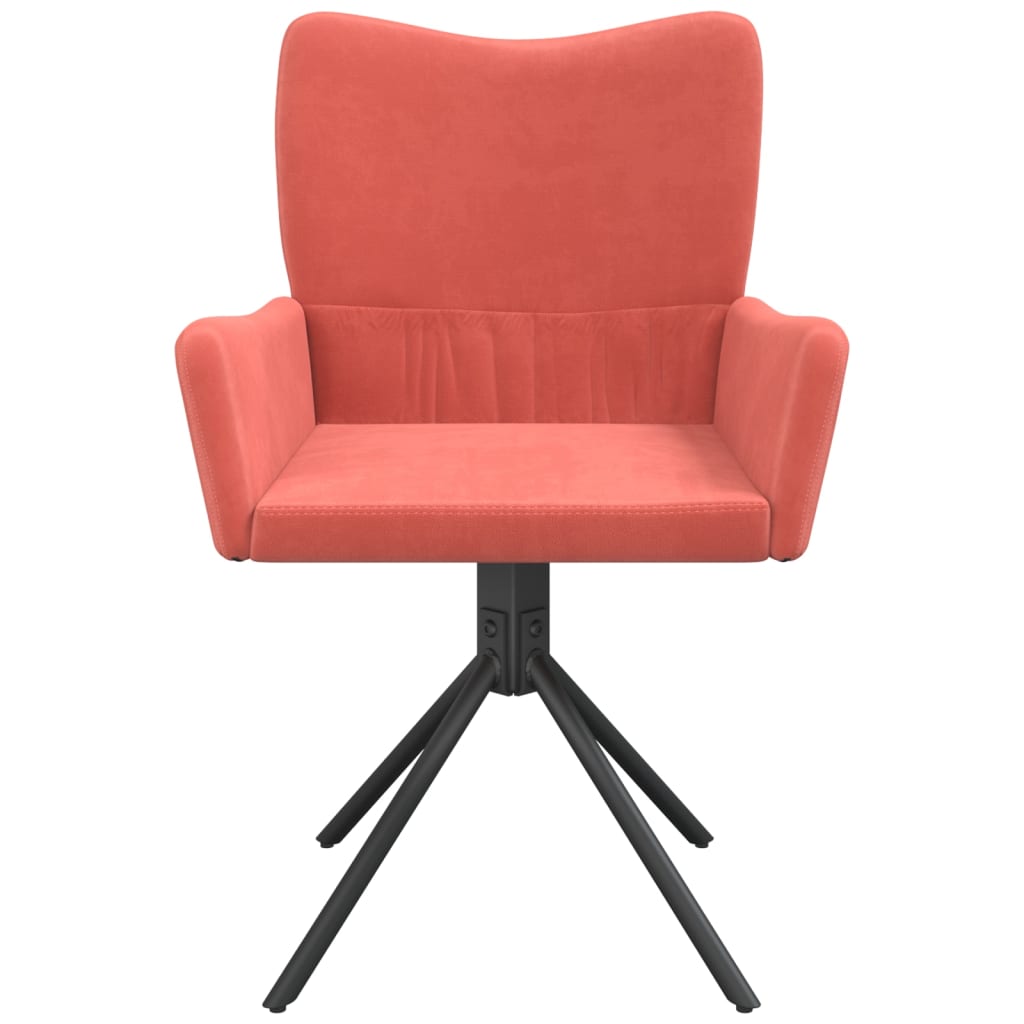 Eetkamerstoelen draaibaar 2 st fluweel roze - AllerleiShop