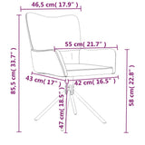 Eetkamerstoelen draaibaar 2 st fluweel crèmekleurig - AllerleiShop