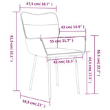 Eetkamerstoelen 2 st fluweel lichtgrijs - AllerleiShop