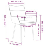 Eetkamerstoelen 2 st fluweel zwart - AllerleiShop