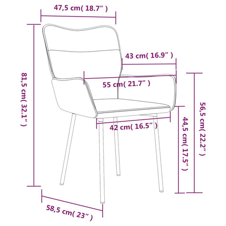 Eetkamerstoelen 2 st fluweel zwart - AllerleiShop