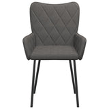 Eetkamerstoelen 2 st stof donkergrijs - AllerleiShop