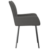 Eetkamerstoelen 2 st stof donkergrijs - AllerleiShop