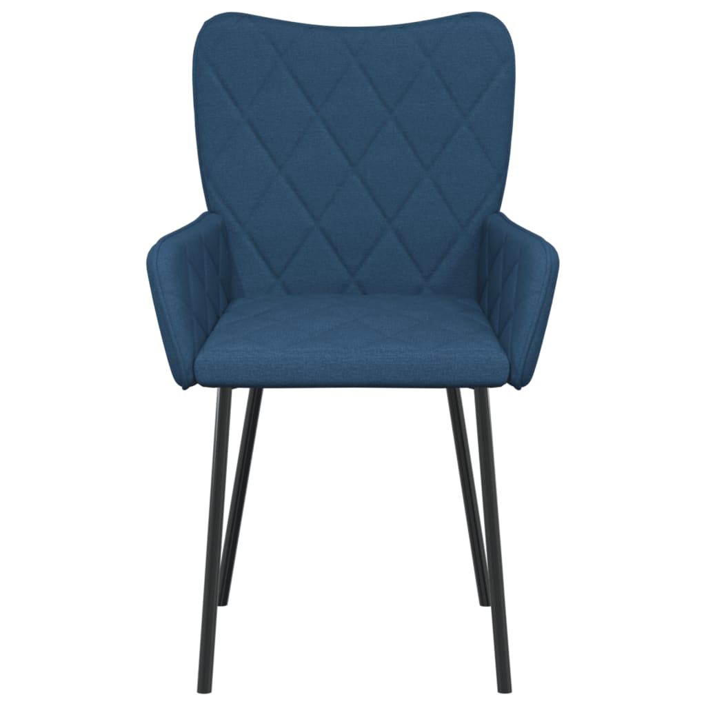 Eetkamerstoelen 2 st stof blauw - AllerleiShop