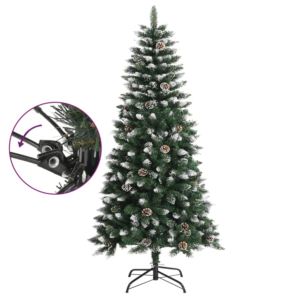 Kunstkerstboom met standaard 120 cm PVC groen - AllerleiShop