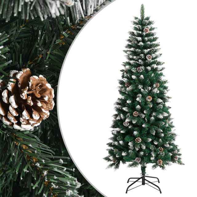 Kunstkerstboom met standaard 150 cm PVC groen - AllerleiShop