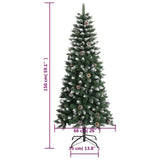 Kunstkerstboom met standaard 150 cm PVC groen - AllerleiShop