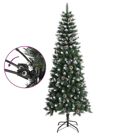 Kunstkerstboom met standaard 240 cm PVC groen - AllerleiShop