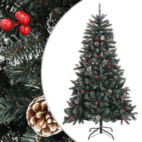 Kunstkerstboom met standaard 150 cm PVC groen - AllerleiShop