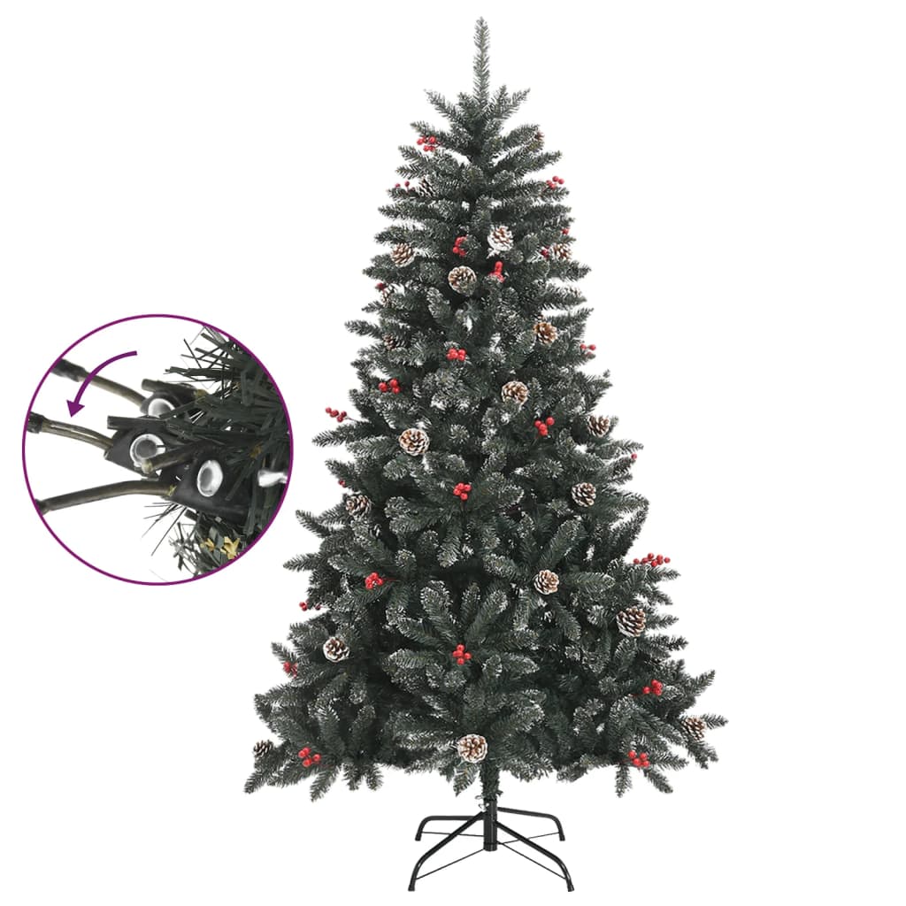 Kunstkerstboom met standaard 150 cm PVC groen - AllerleiShop