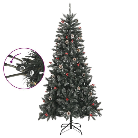 Kunstkerstboom met standaard 210 cm PVC groen - AllerleiShop