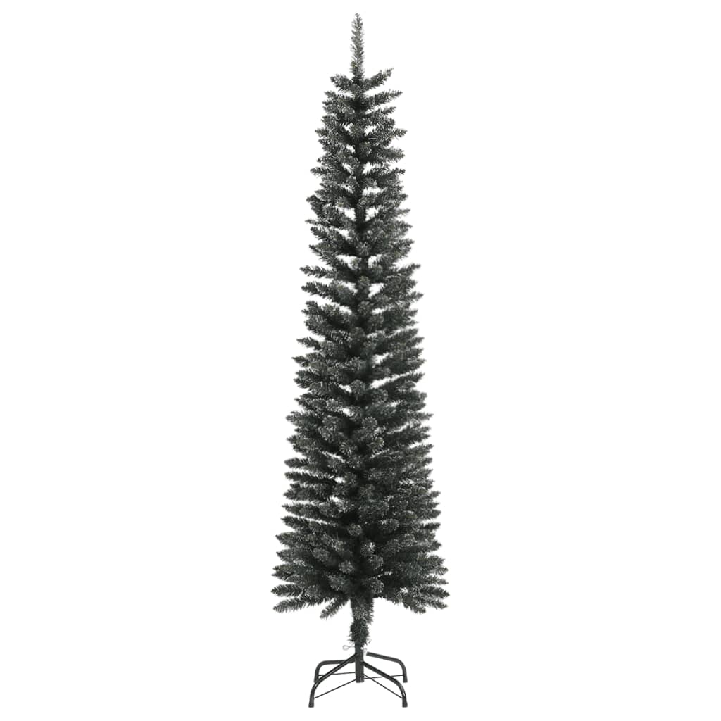 Kunstkerstboom met standaard smal 180 cm PVC groen - AllerleiShop