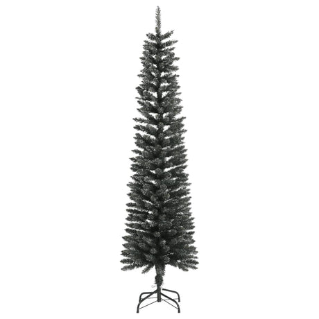 Kunstkerstboom met standaard smal 180 cm PVC groen - AllerleiShop