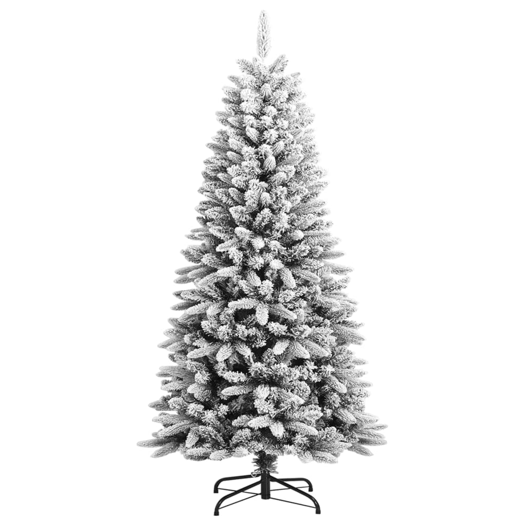 Kunstkerstboom met sneeuw 120 cm PVC en PE - AllerleiShop