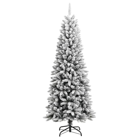 Kunstkerstboom met sneeuw 180 cm PVC en PE - AllerleiShop