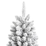 Kunstkerstboom met sneeuw 240 cm PVC en PE - AllerleiShop