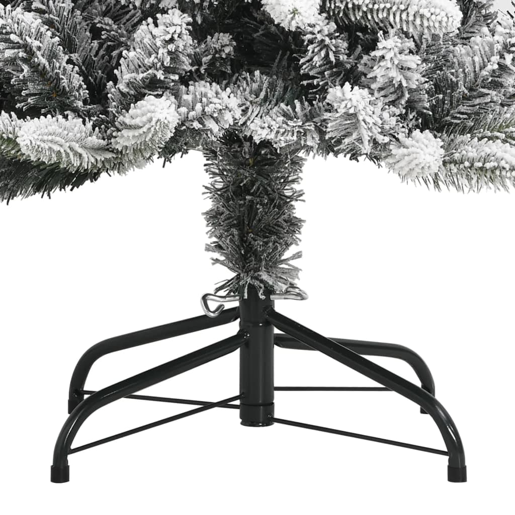 Kunstkerstboom met sneeuw 240 cm PVC en PE - AllerleiShop