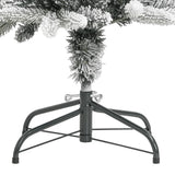 Kunstkerstboom met sneeuw smal 120 cm PVC en PE - AllerleiShop