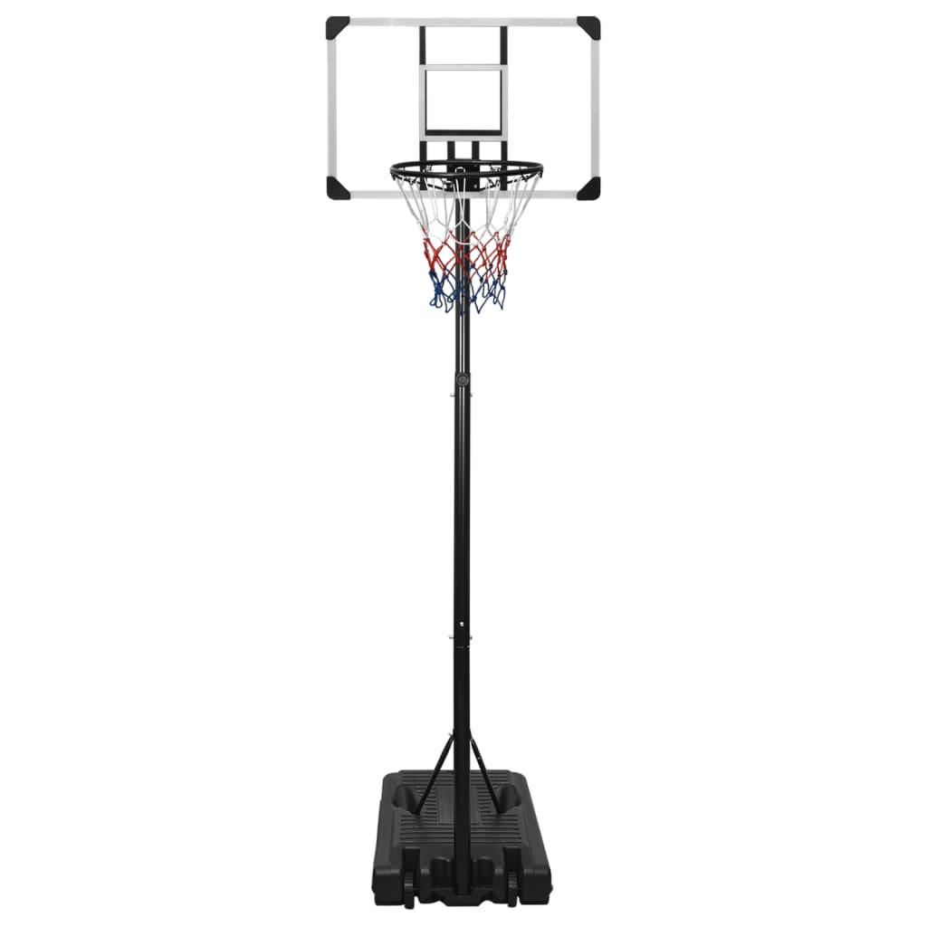 Basketbalstandaard 235-305 cm polycarbonaat transparant